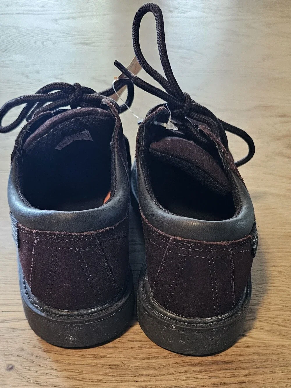 Hush Puppies Kids Dark Brown Suede Lace-Up Shoes